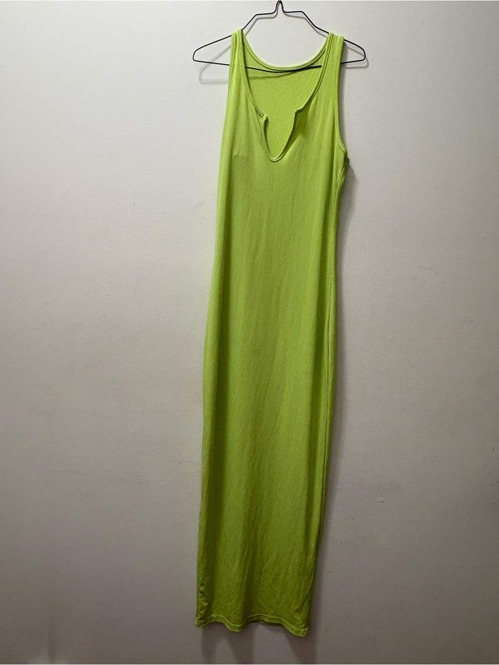 Lime Green Sleeveless Maxi Dress